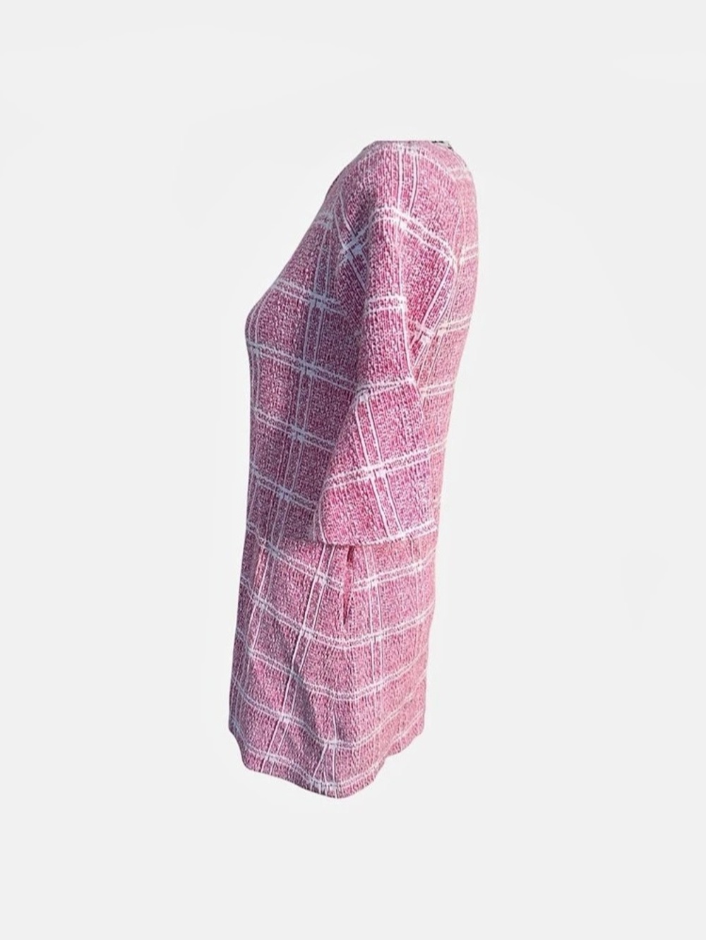 Gabby Checkered Mini Dress in Pink & White Size 12 - Picture 5 of 10